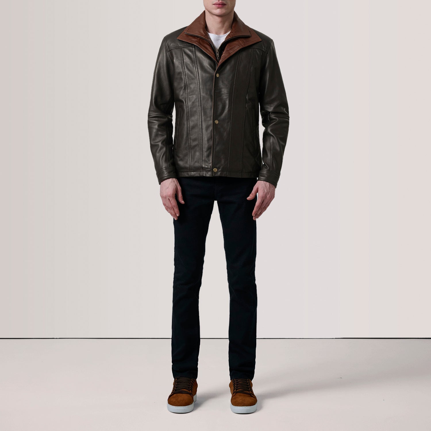 Klen Brown Classic Jacket by Dash Racegear - men Jacket view 2