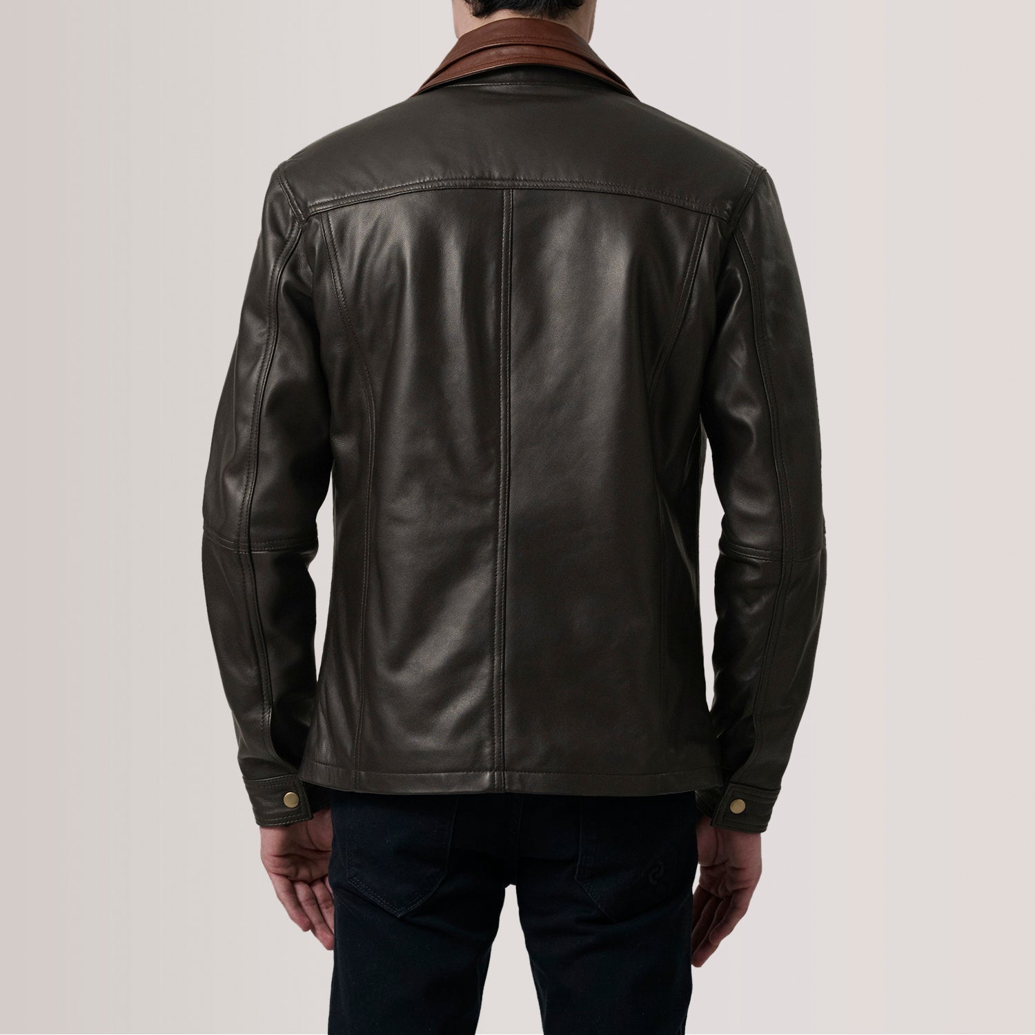 Klen Brown Classic Jacket by Dash Racegear - men Jacket view 4