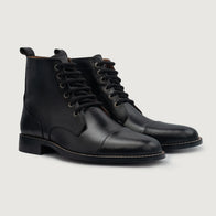 Knight Derby Black Leather Boots by Dash Racegear - men Leather Shoes view 1
