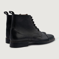Knight Derby Black Leather Boots by Dash Racegear - men Leather Shoes view 3