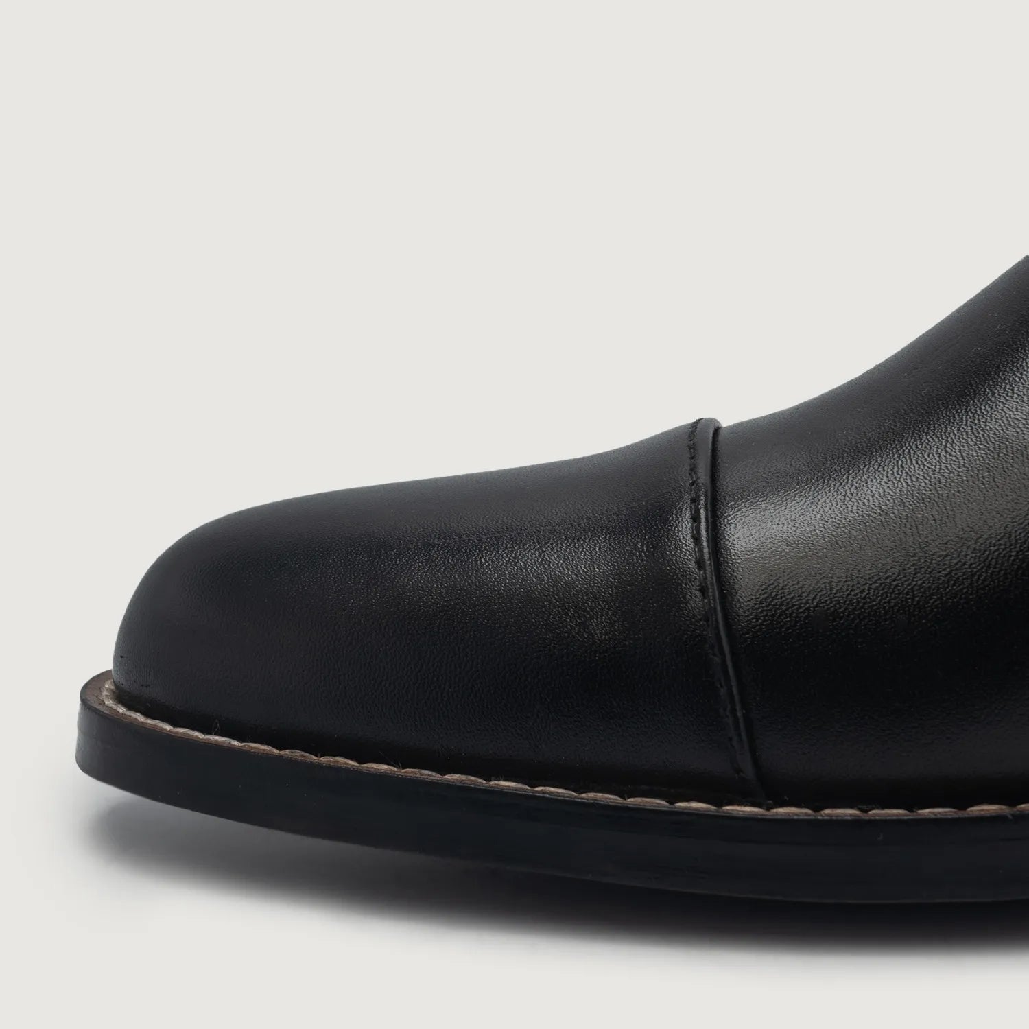 Knight Derby Black Leather Boots by Dash Racegear - men Leather Shoes view 5