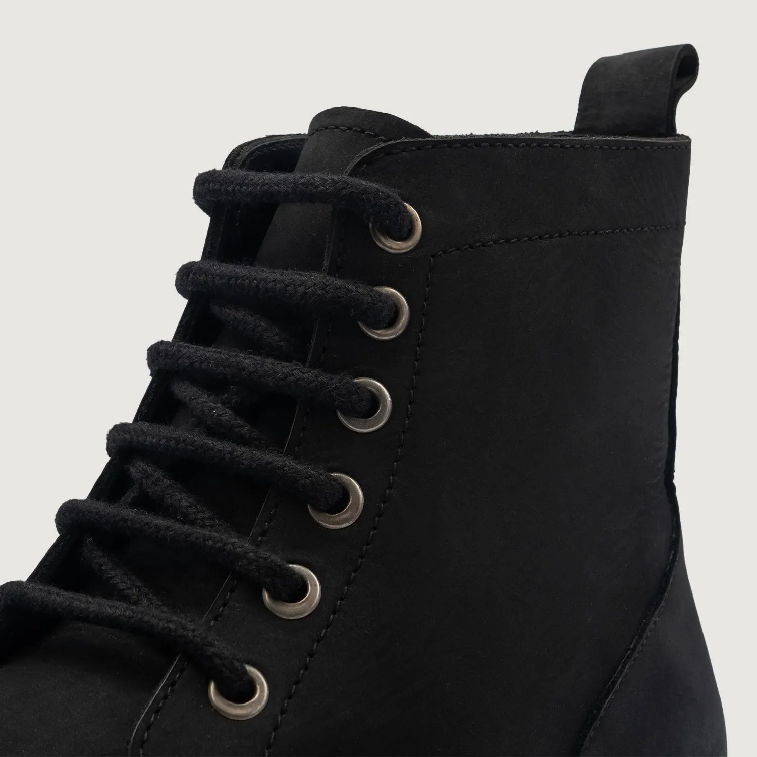 Knight Derby Black Nubuck Leather Boots by Dash Racegear - men Leather Shoes view 4