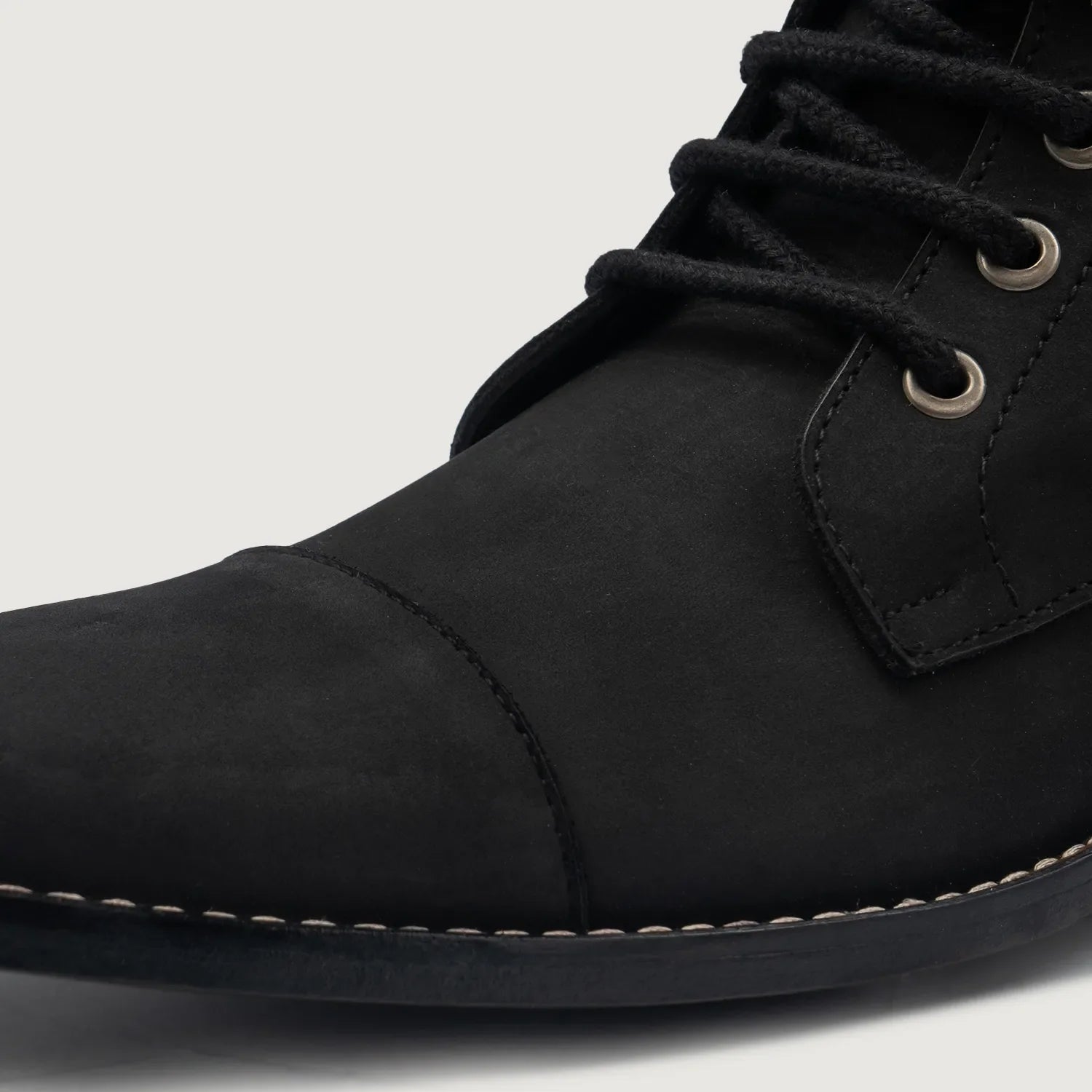 Knight Derby Black Nubuck Leather Boots by Dash Racegear - men Leather Shoes view 6