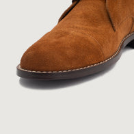 Knight Derby Brown Suede Leather Boots by Dash Racegear - men Leather Shoes view 6