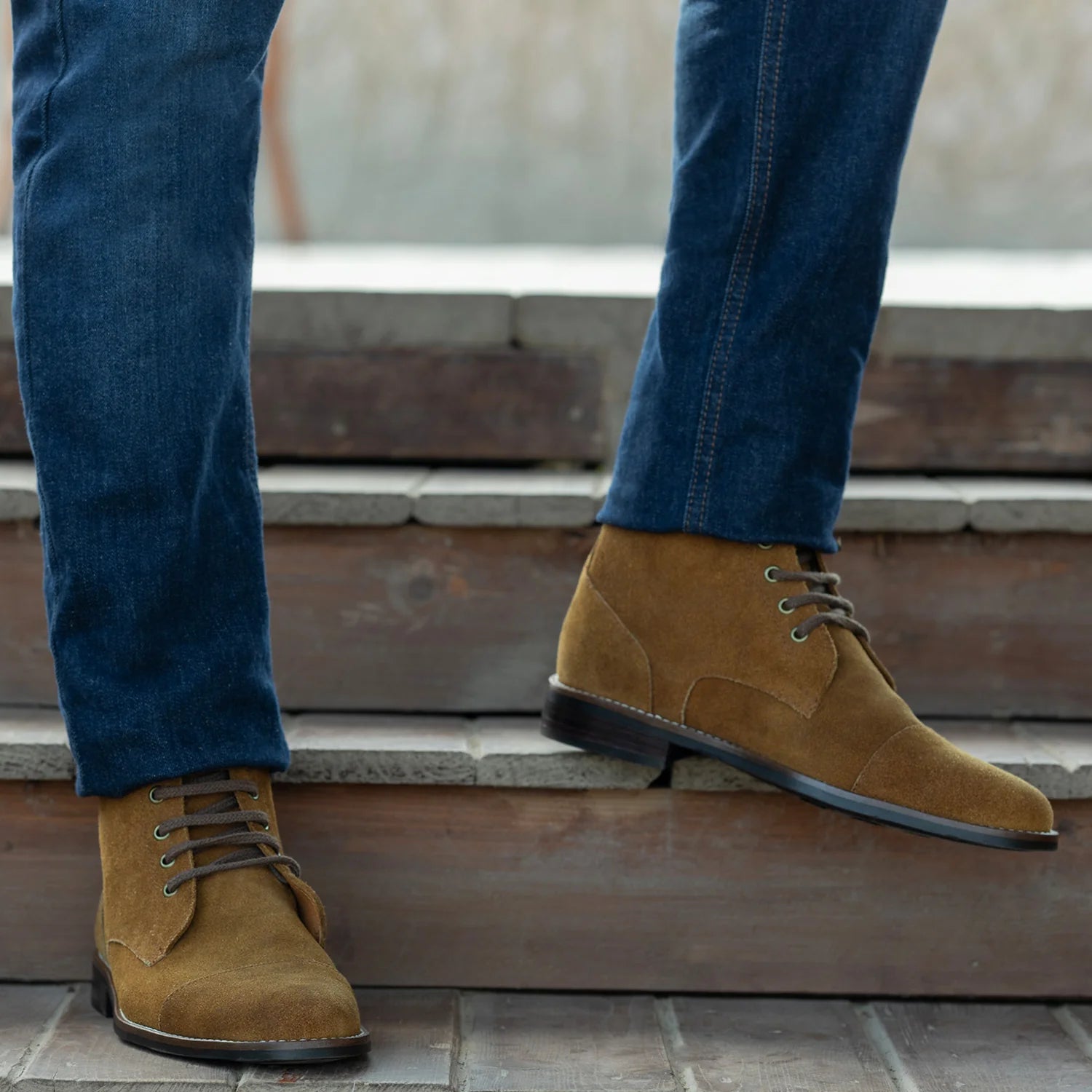 Knight Derby Brown Suede Leather Boots - StudGuard by Dash Racegear - men Leather Shoes view 9