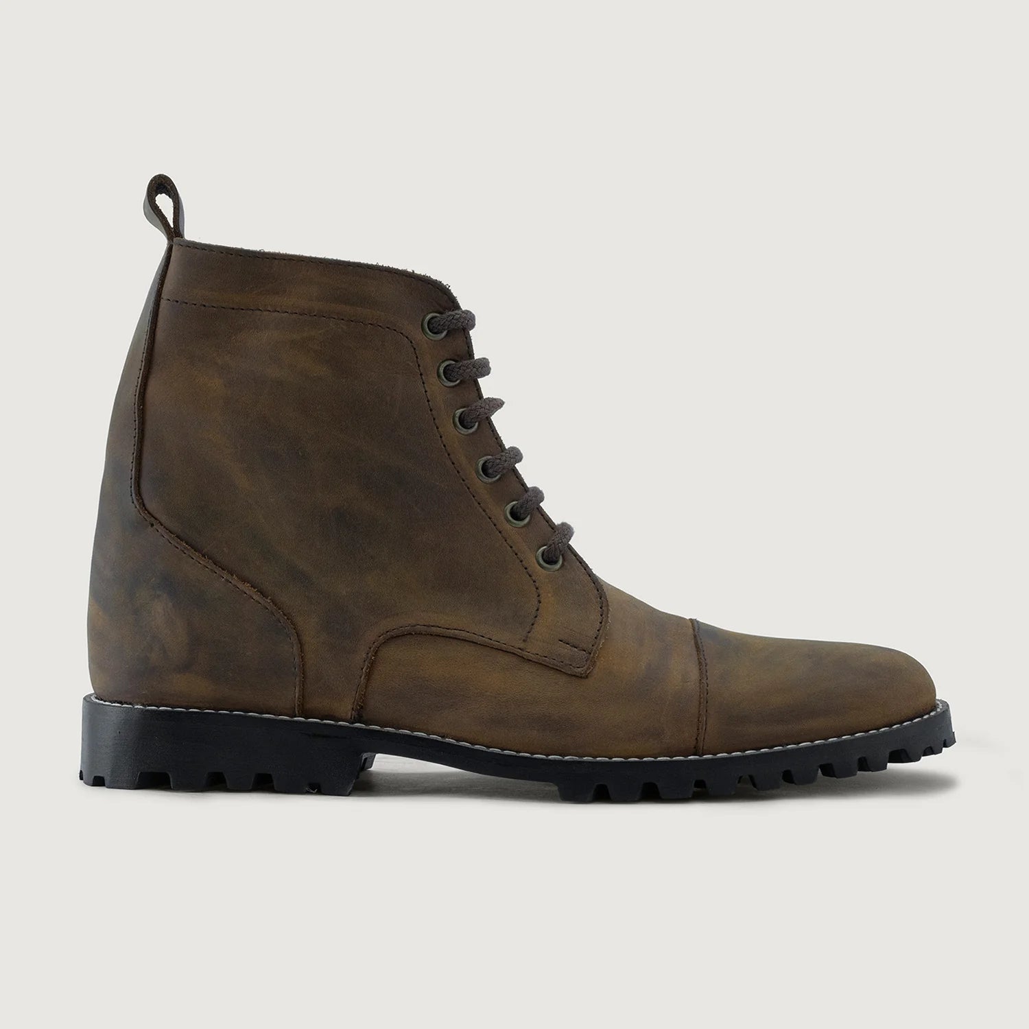 Knight Derby Burnt Copper Pullup Leather Boots - TerraGrip by Dash Racegear - men Leather Shoes view 2