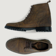 Knight Derby Burnt Copper Pullup Leather Boots - TerraGrip by Dash Racegear - men Leather Shoes view 4