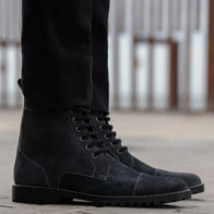 Knight Derby Grey Suede Leather Boots - TerraGrip by Dash Racegear - men Leather Shoes view 9