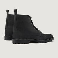 Knight Derby Matte Black Pullup Leather Boots - TerraGrip by Dash Racegear - men Leather Shoes view 4