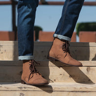 Knight Derby Oil Pull-up Brown Leather Boots by Dash Racegear - men Leather Shoes view 10