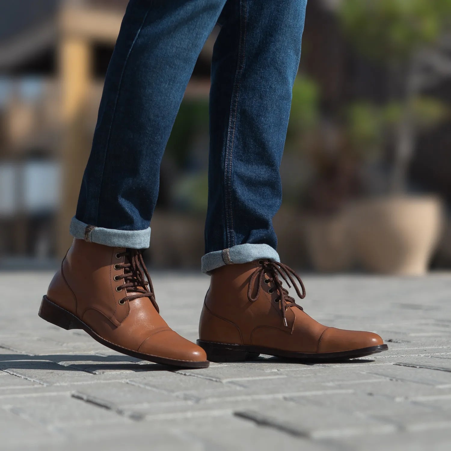 Knight Derby Tan Leather Boots by Dash Racegear - men Leather Shoes view 7