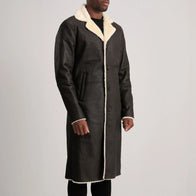 Kolby Brown Shearling Coat by Dash Racegear - men Jacket view 2