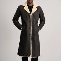 Kolby Brown Shearling Coat by Dash Racegear - men Jacket view 4