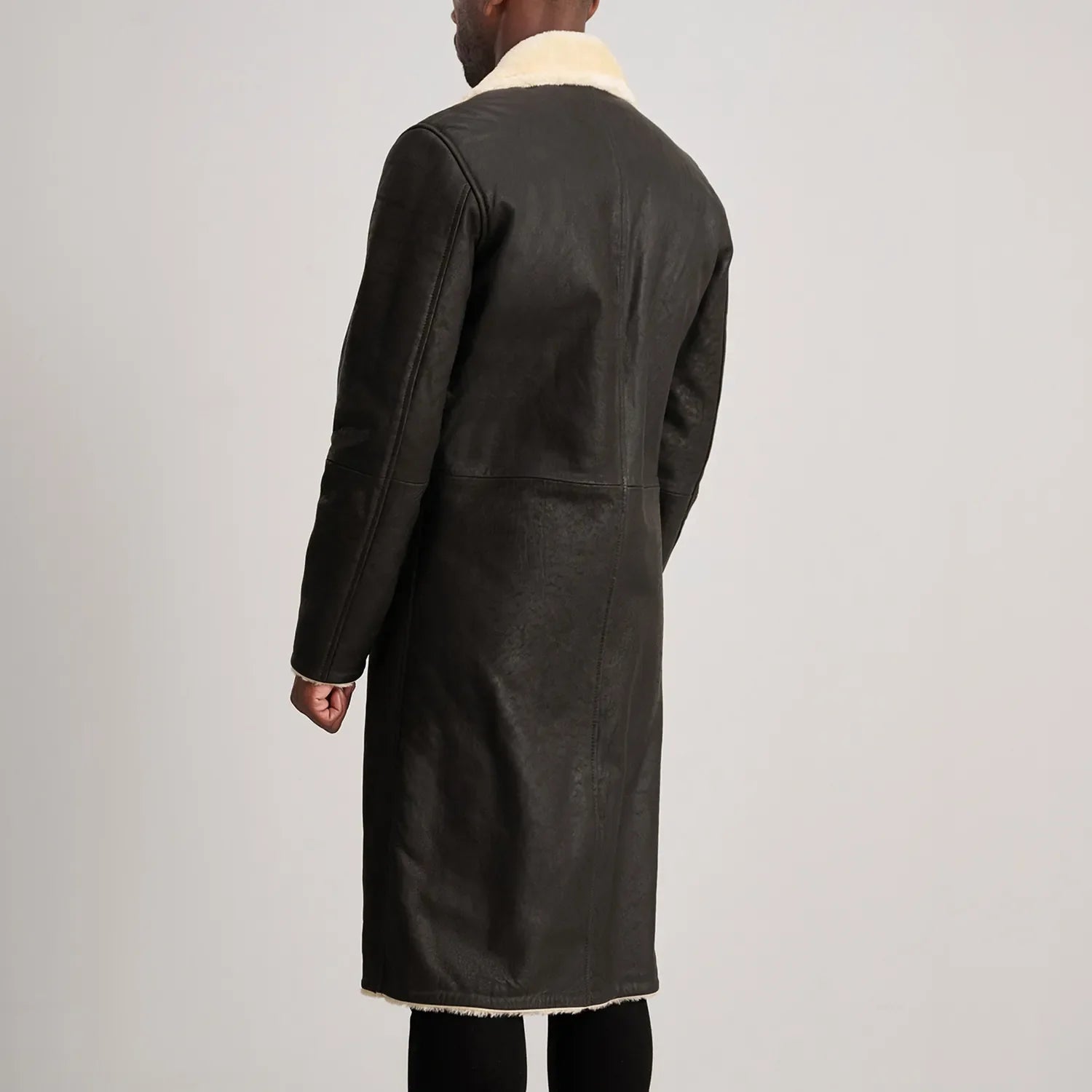 Kolby Brown Shearling Coat by Dash Racegear - men Jacket view 5