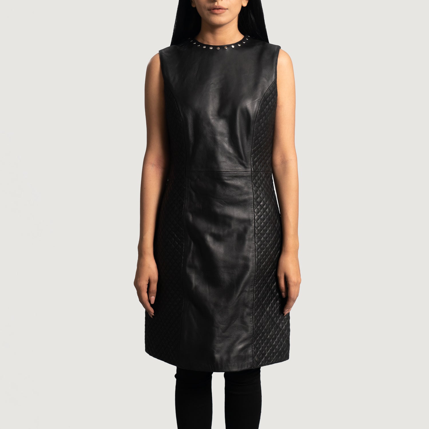 Luxe Black Leather Dress by Dash Racegear - women Jacket view 1
