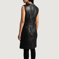 Luxe Black Leather Dress by Dash Racegear - women Jacket view 3