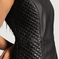 Luxe Black Leather Dress by Dash Racegear - women Jacket view 6