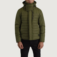 Malcolm Green Hooded Puffer Jacket by Dash Racegear - men Jacket view 6