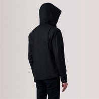 Marlo Black Canvas Hooded Work Jacket by Dash Racegear - men Jacket view 4