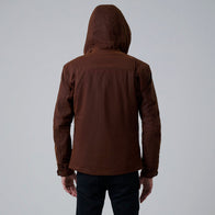 Marlo Brown Canvas Hooded Work Jacket by Dash Racegear - men Jacket view 4