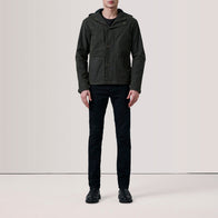 Marlo Olive Canvas Hooded Work Jacket by Dash Racegear - men Jacket view 2