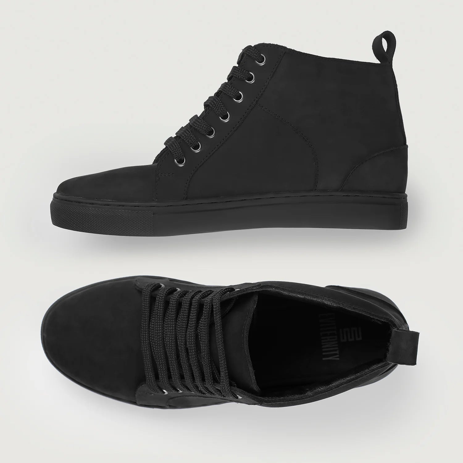 Marty High Top Black Nubuck Sneakers by Dash Racegear - men Leather Shoes view 8