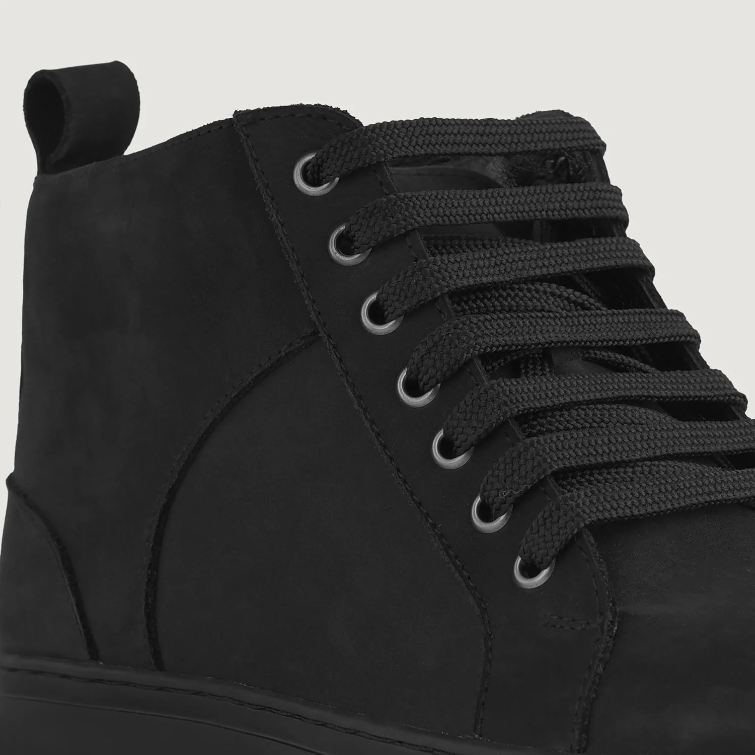Marty High Top Black Nubuck Sneakers by Dash Racegear - men Leather Shoes view 9