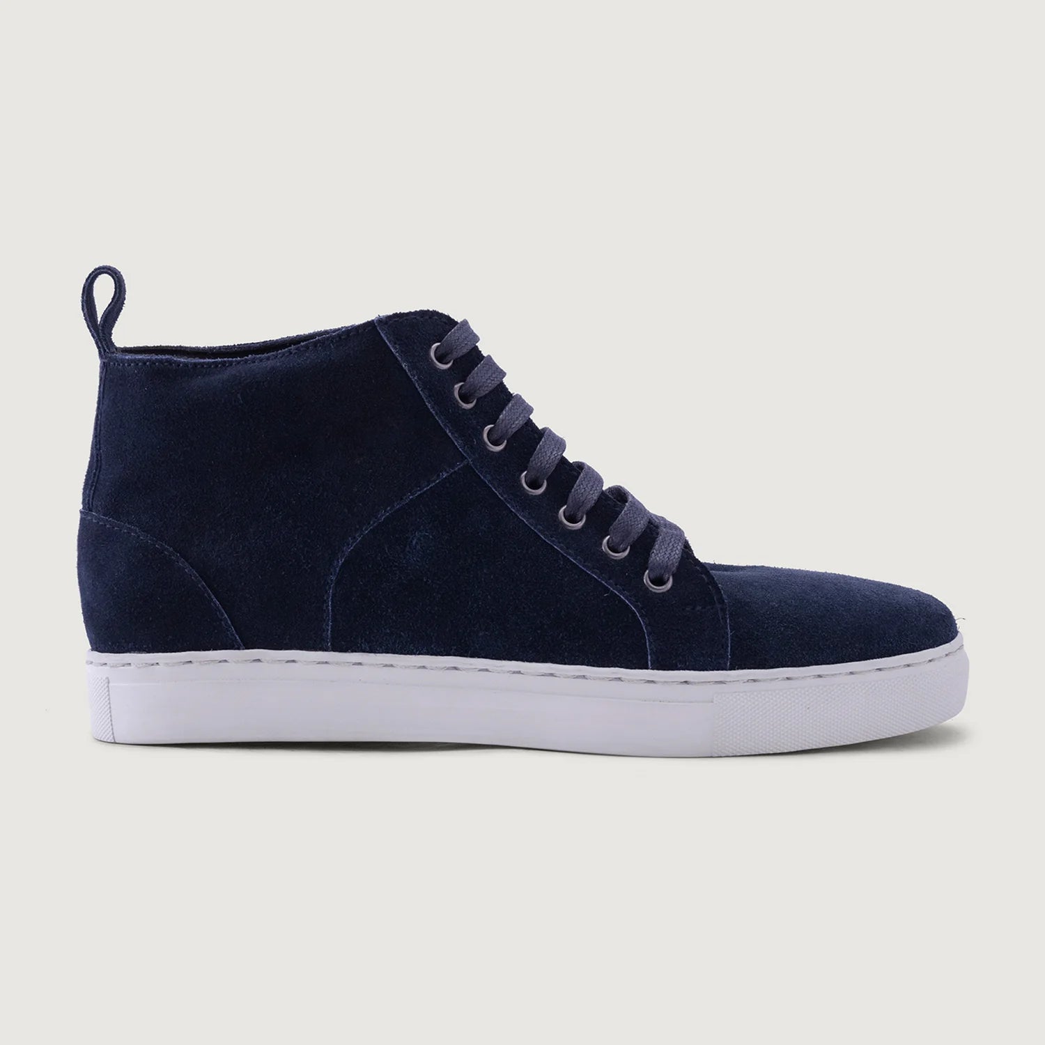 Marty High Top Blue Suede Leather Sneakers by Dash Racegear - men Leather Shoes view 2