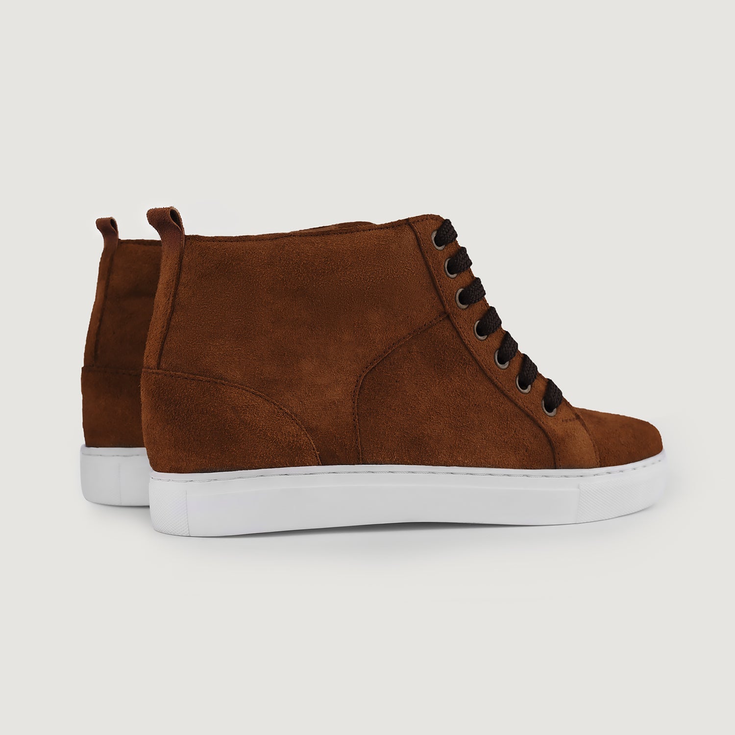 Marty High Top Brown Suede Sneakers by Dash Racegear - men Leather Shoes view 10