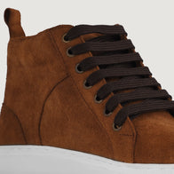 Marty High Top Brown Suede Sneakers by Dash Racegear - men Leather Shoes view 9