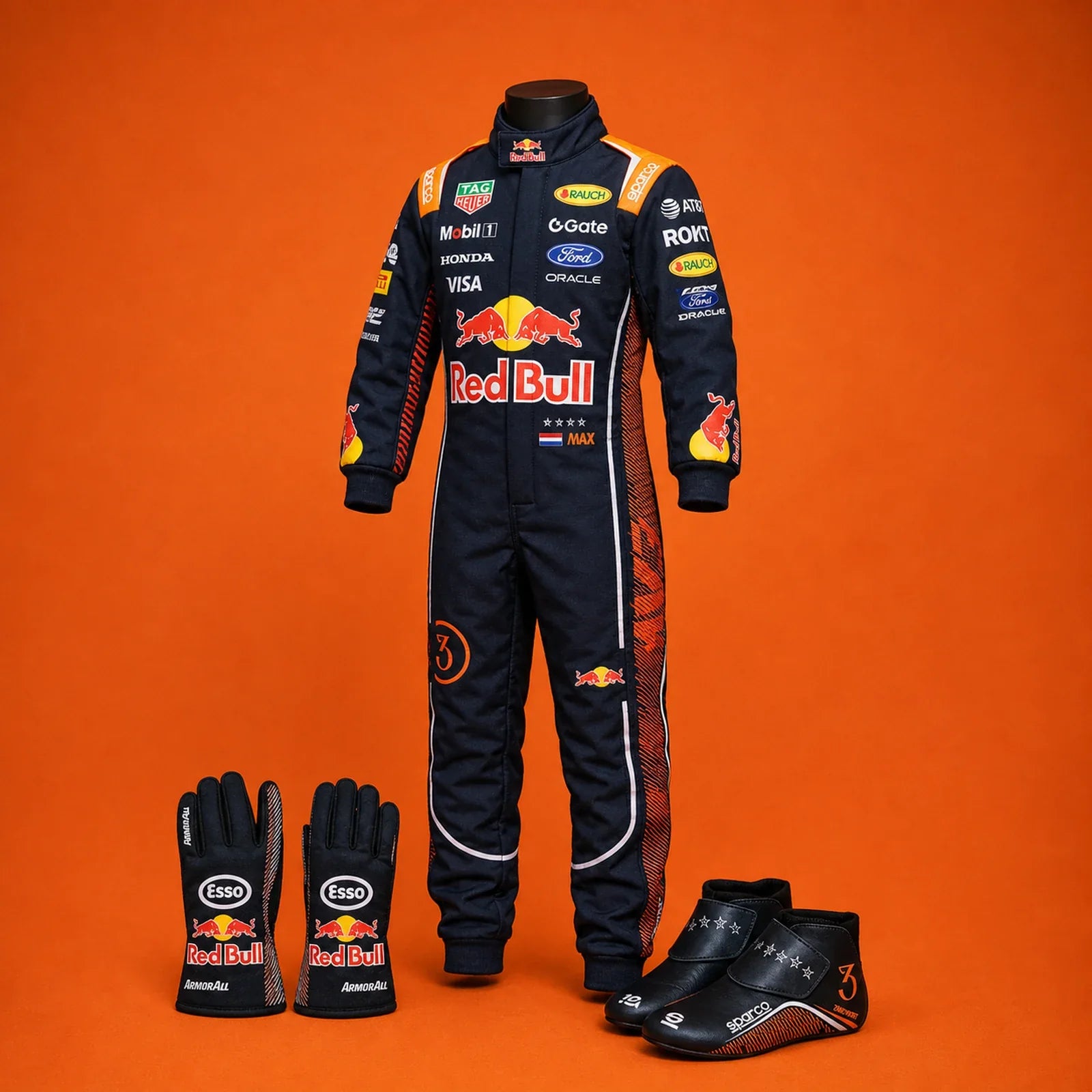 Max Verstappen 2026 Zandvoort kids suit gloves and shoes bundle by DASH RACEGEAR
