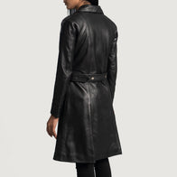Moonlight Black Leather Trench Coat by Dash Racegear - women Jacket view 5