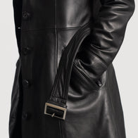 Moonlight Black Leather Trench Coat by Dash Racegear - women Jacket view 6