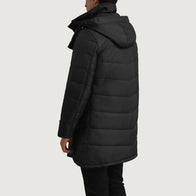 Moore Black Hooded Parka by Dash Racegear - men Jacket view 5