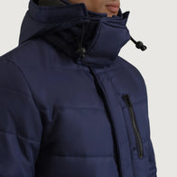 Moore Blue Hooded Parka by Dash Racegear - men Jacket view 6