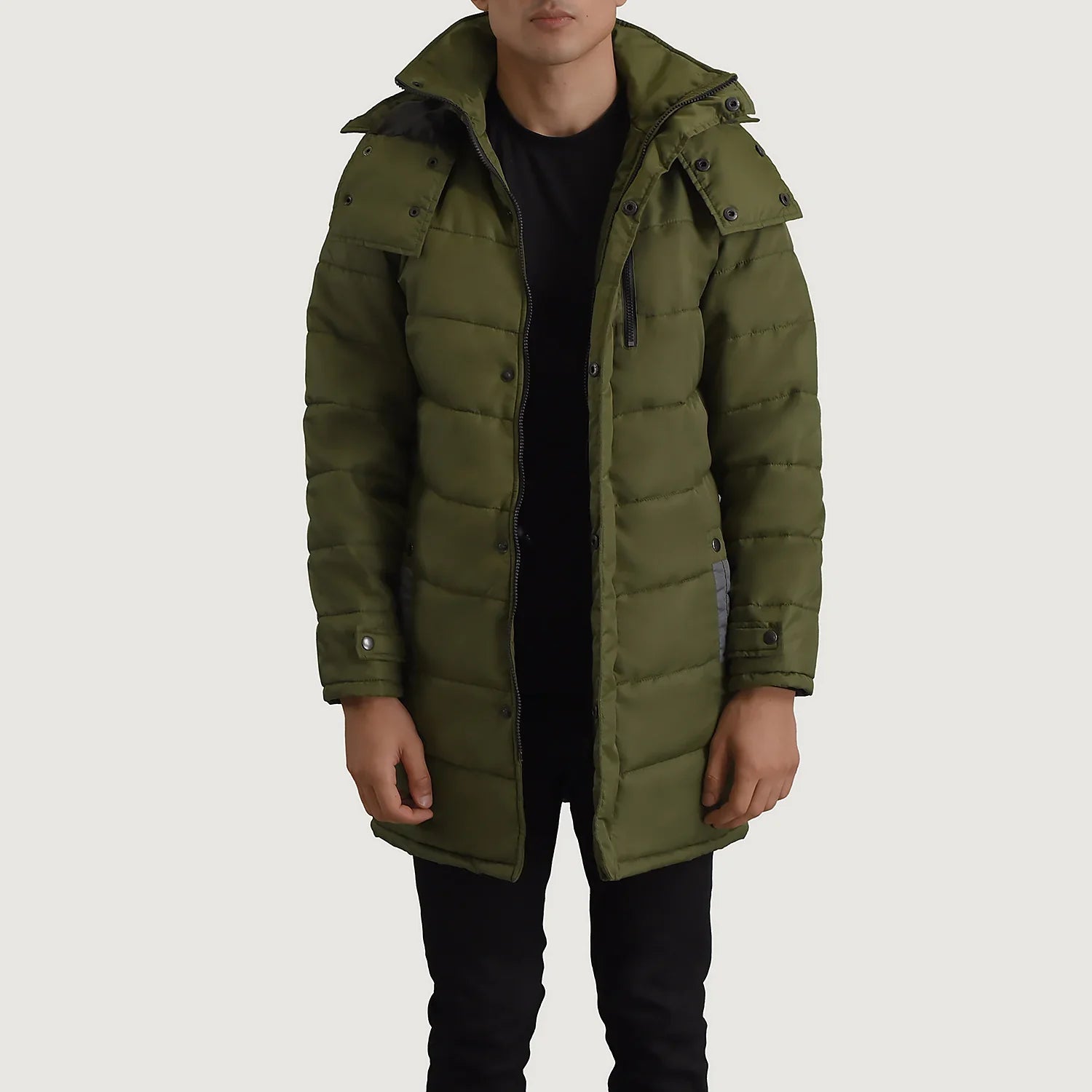Moore Green Hooded Parka by Dash Racegear - men Jacket view 1