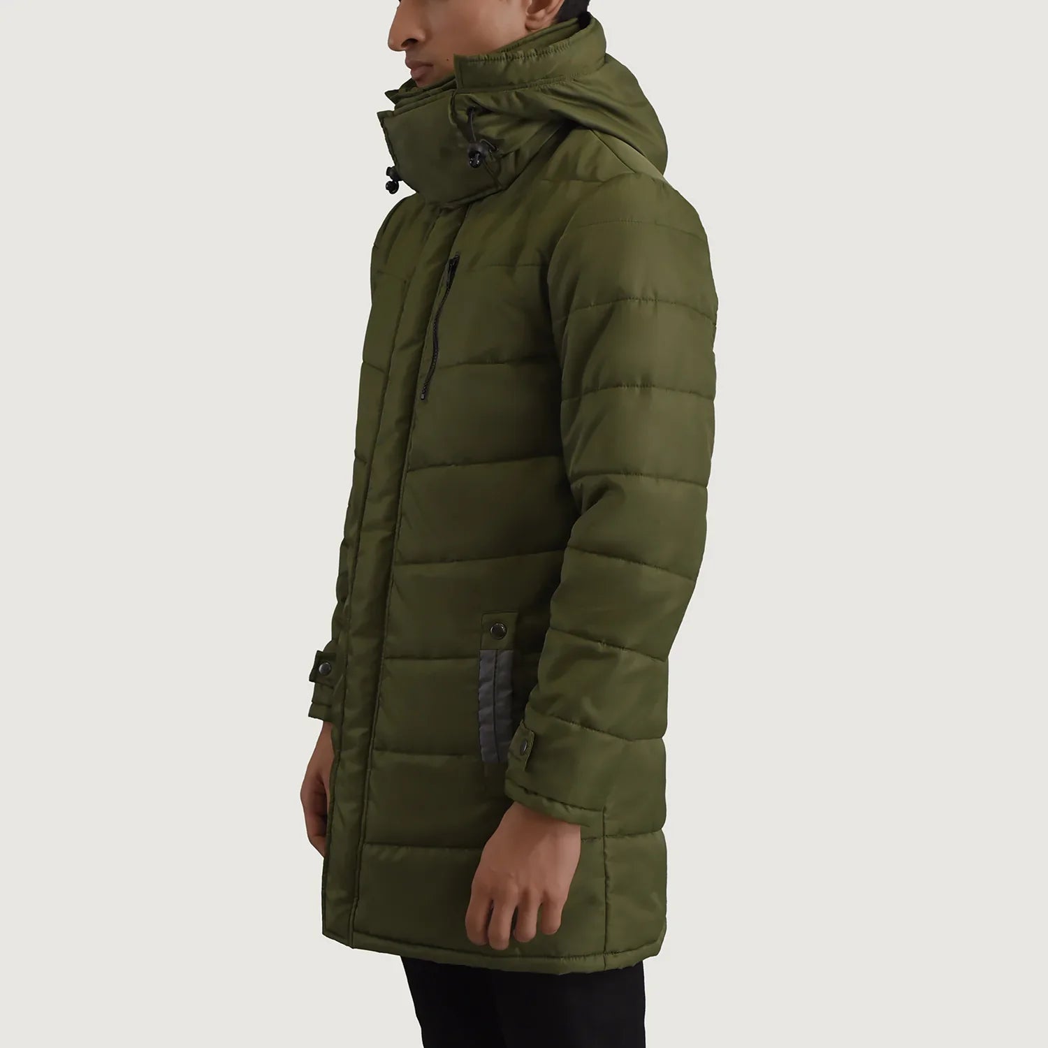 Moore Green Hooded Parka by Dash Racegear - men Jacket view 2