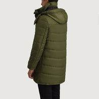 Moore Green Hooded Parka by Dash Racegear - men Jacket view 5