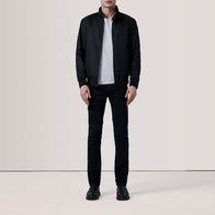 Morrison Black Canvas Bomber Jacket by Dash Racegear - unisex Jacket view 2