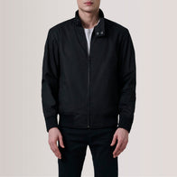 Morrison Black Canvas Bomber Jacket by Dash Racegear - unisex Jacket view 5