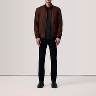 Morrison Brown Canvas Bomber Jacket by Dash Racegear - men Jacket view 2