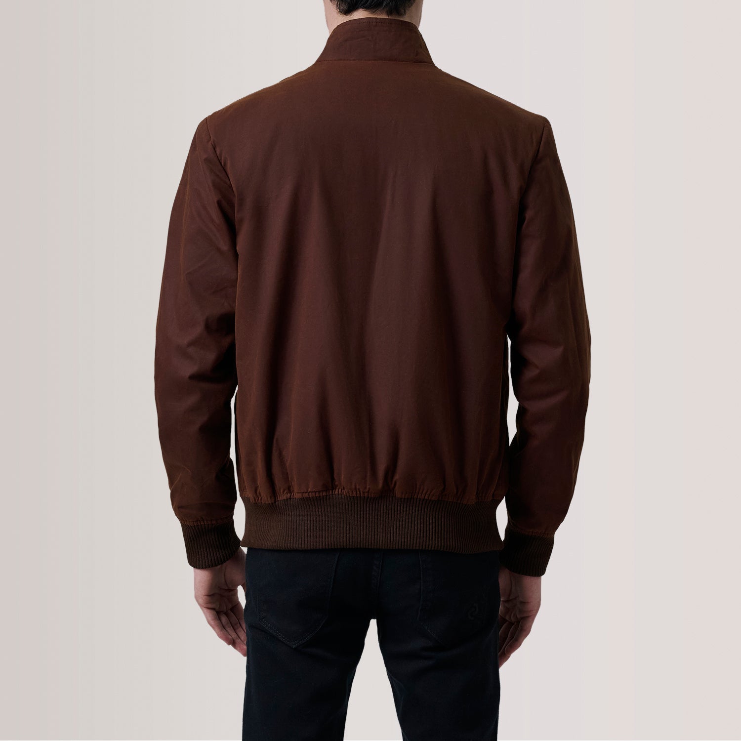 Morrison Brown Canvas Bomber Jacket by Dash Racegear - men Jacket view 4