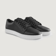 Murphy Low Top Black Leather Sneakers by Dash Racegear - men Leather Shoes view 5
