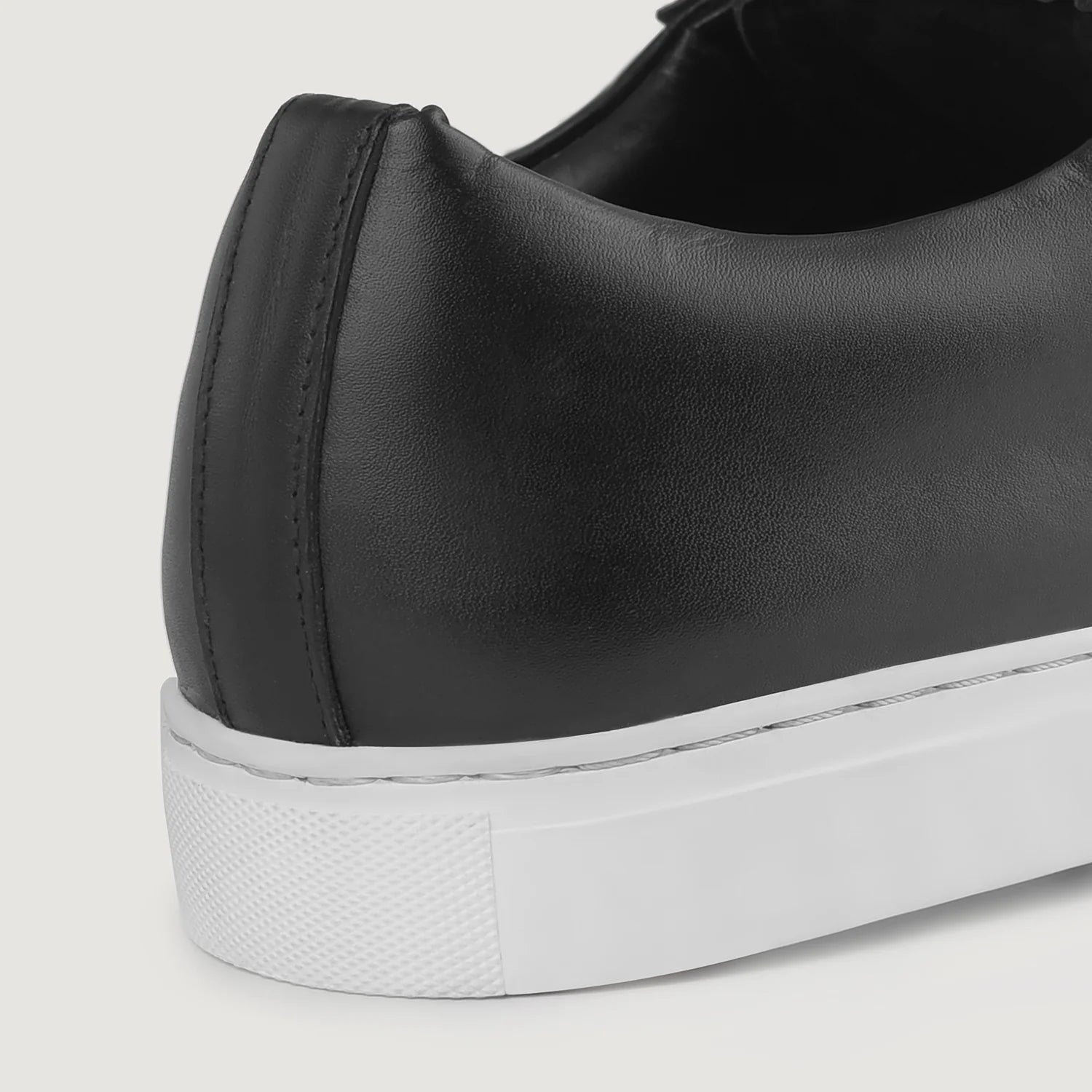 Murphy Low Top Black Leather Sneakers by Dash Racegear - men Leather Shoes view 9