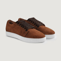 Murphy Low Top Brown Suede Sneakers by Dash Racegear - men Leather Shoes view 5