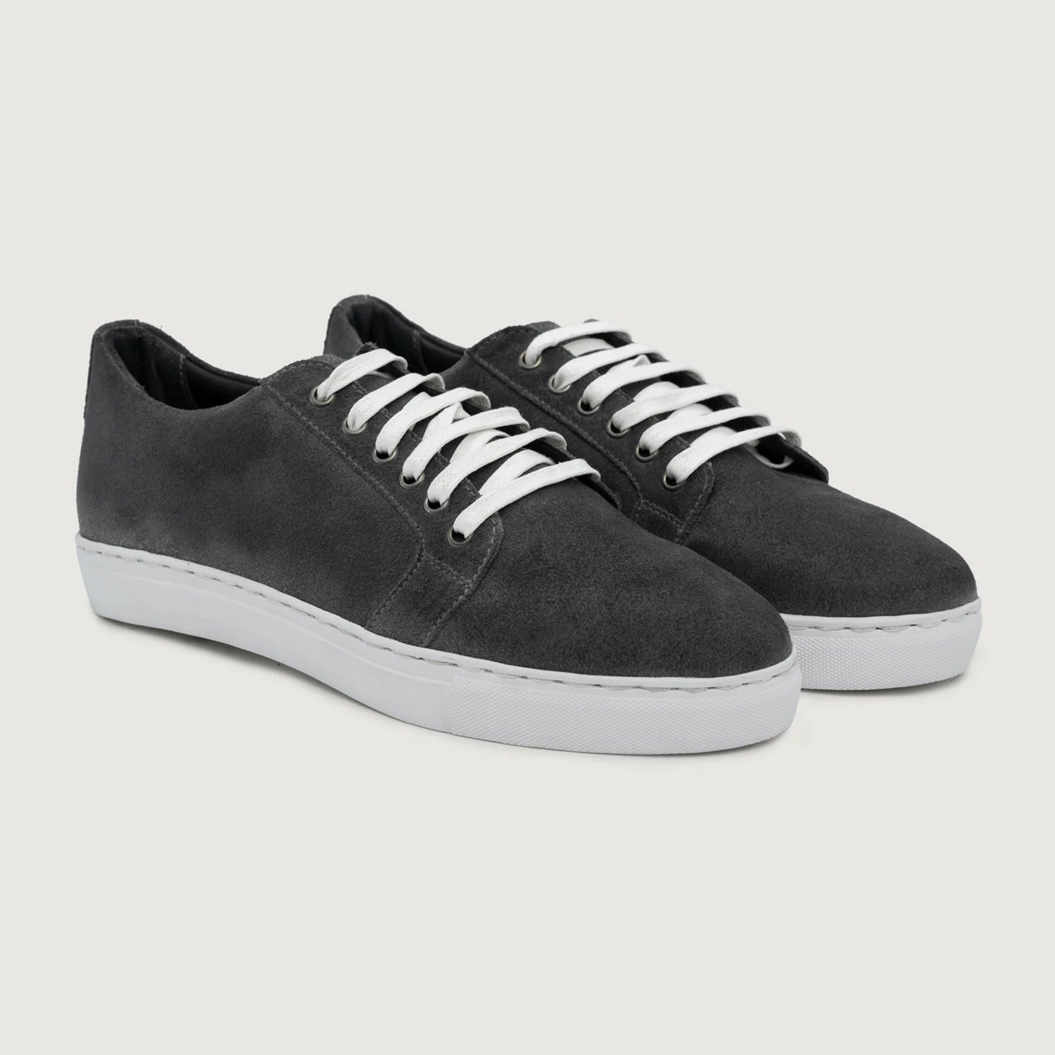 Murphy Low Top Grey Suede Leather Sneakers by Dash Racegear - men Leather Shoes view 1