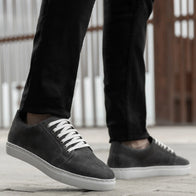 Murphy Low Top Grey Suede Leather Sneakers by Dash Racegear - men Leather Shoes view 10