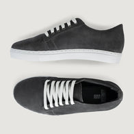 Murphy Low Top Grey Suede Leather Sneakers by Dash Racegear - men Leather Shoes view 3