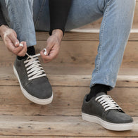Murphy Low Top Grey Suede Leather Sneakers by Dash Racegear - men Leather Shoes view 7