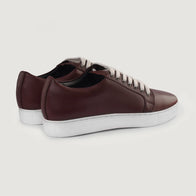 Murphy Low Top Maroon Leather Sneakers by Dash Racegear - men Leather Shoes view 10